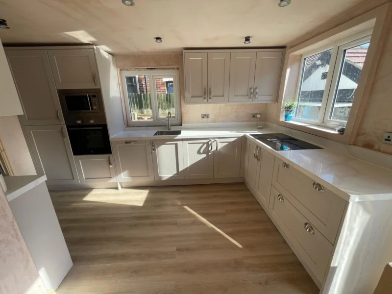 Cream shaker, cup handles – kitchen fitted by Cash and Carry Kitchens, Blackpool